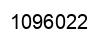 Number 1096022 black image