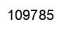 Number 109785 black image