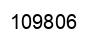Number 109806 black image