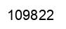 Number 109822 black image