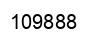 Number 109888 black image