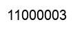 Número 11000003 imagen negro