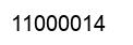 Number 11000014 black image