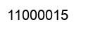 Number 11000015 black image
