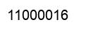 Number 11000016 black image