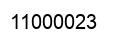 Number 11000023 black image