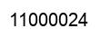 Number 11000024 black image