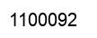 Number 1100092 black image