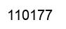 Number 110177 black image