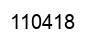 Number 110418 black image