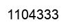Number 1104333 black image