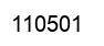 Número 110501 imagen negro
