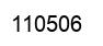 Number 110506 black image