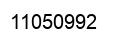Number 11050992 black image