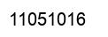 Number 11051016 black image