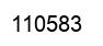 Number 110583 black image