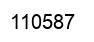 Number 110587 black image