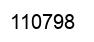 Number 110798 black image
