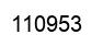 Number 110953 black image