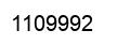 Number 1109992 black image