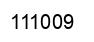 Number 111009 black image