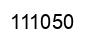 Number 111050 black image