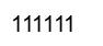 Number 111111 black image