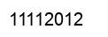 Number 11112012 black image