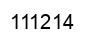 Number 111214 black image
