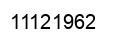 Number 11121962 black image