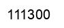 Number 111300 black image