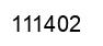 Number 111402 black image