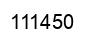 Number 111450 black image