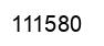 Number 111580 black image