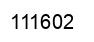 Number 111602 black image