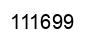 Number 111699 black image