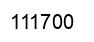 Number 111700 black image