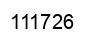 Number 111726 black image