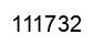 Number 111732 black image