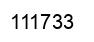 Number 111733 black image