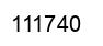 Number 111740 black image