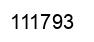 Number 111793 black image