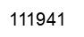 Number 111941 black image