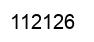Number 112126 black image