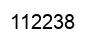 Number 112238 black image