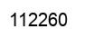 Number 112260 black image