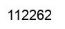 Number 112262 black image