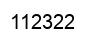 Number 112322 black image