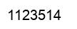 Number 1123514 black image