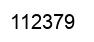 Number 112379 black image